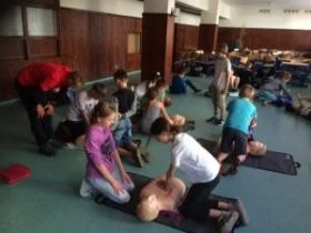 Zajęcia z pierwszej pomocy SP 1 Krzeszowice