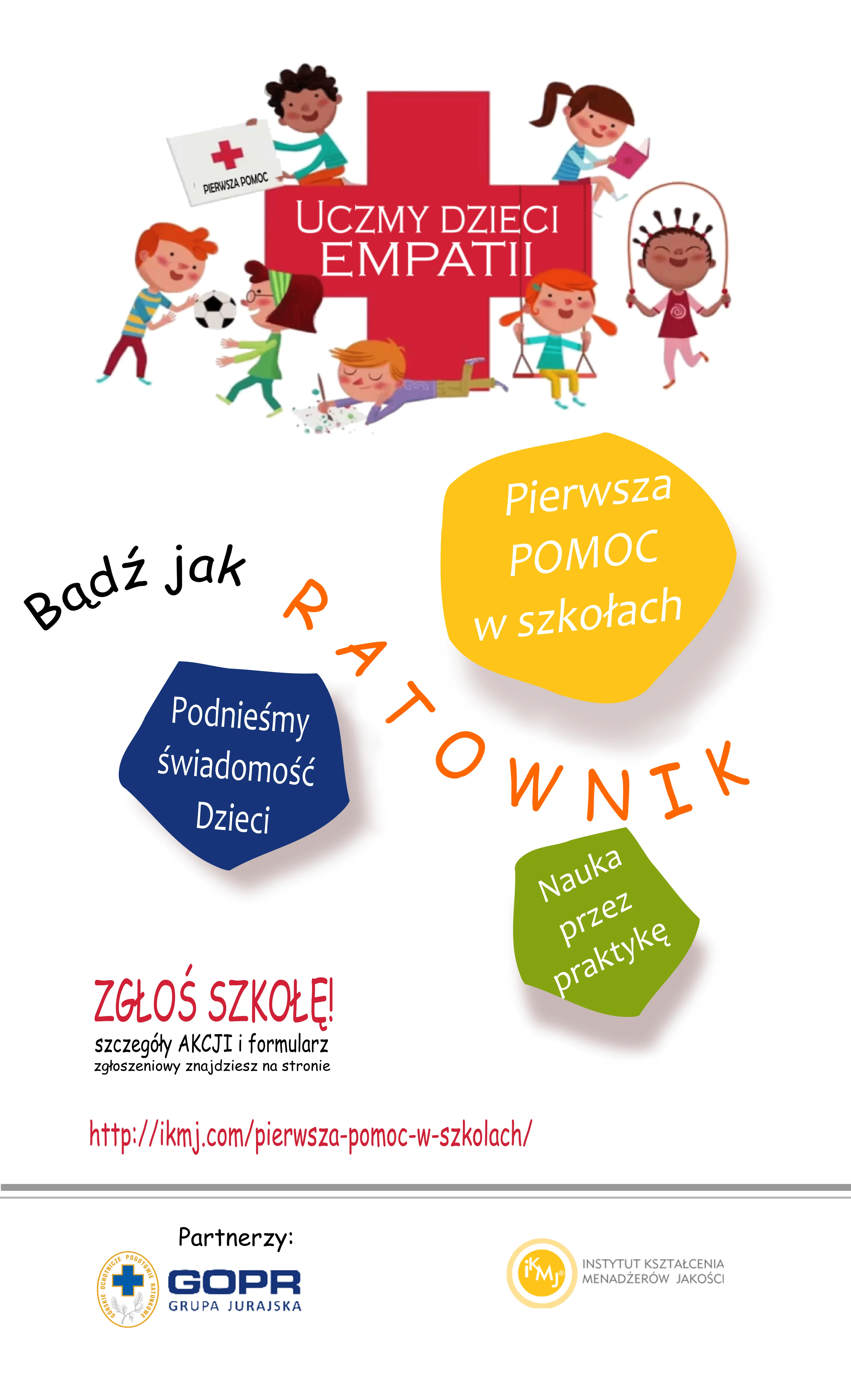 plakat badz jak ratownik2 Bezpłatne kursy PIERWSZEJ POMOCY dla szkół
