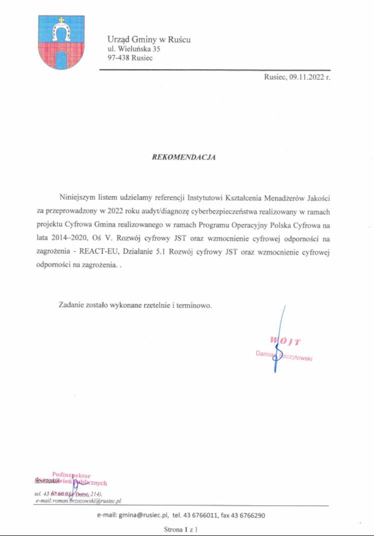 List Referencyjny IKMJ - Gmina Twardogóra