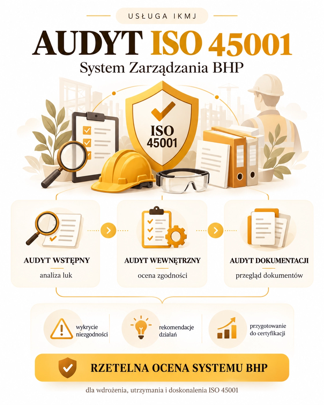 Audyt ISO 45001 - system zarządzania BHP Audyt ISO 45001 - system zarządzania BHP