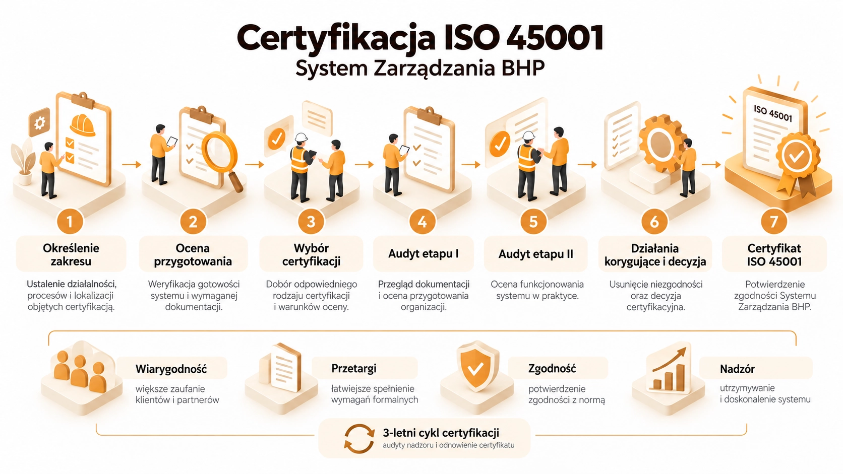 Jak uzyskać certyfikat ISO 45001?